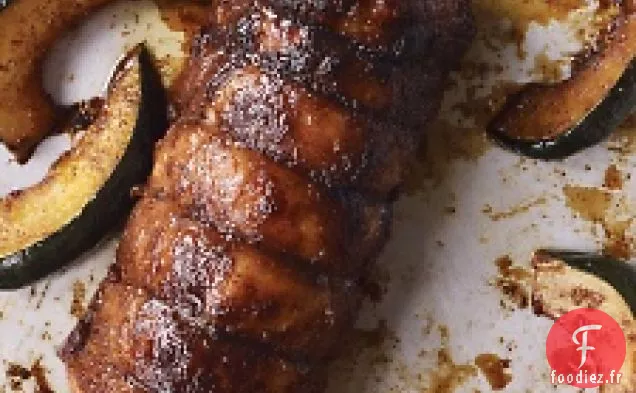 Longe De Porc Frottée Aux Épices Et Courge De Gland