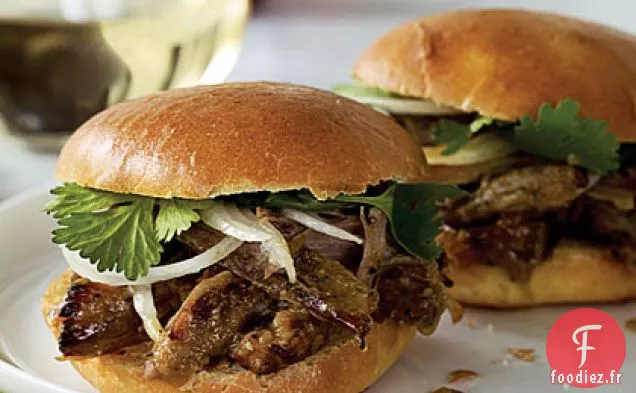Sandwichs au Porc effiloché de style insulaire