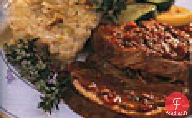 Épaule de Veau aux Cèpes, Ail et Romarin