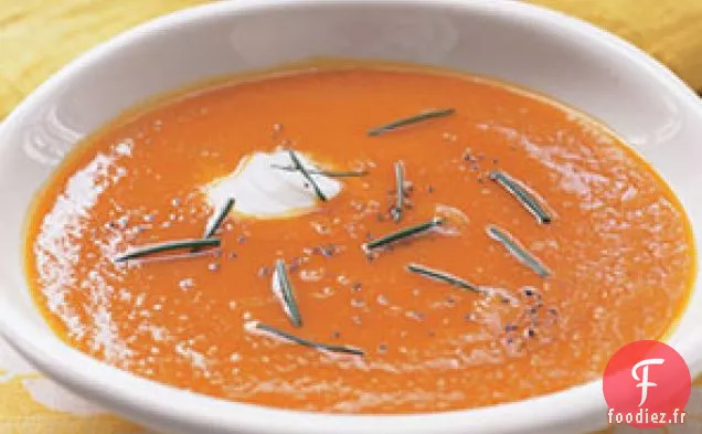 Soupe De Carottes Bio À L'Essence De Gingembre