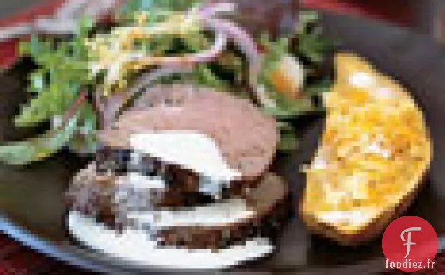 Filet de Bœuf Rôti à la Crème de Wasabi-Ail