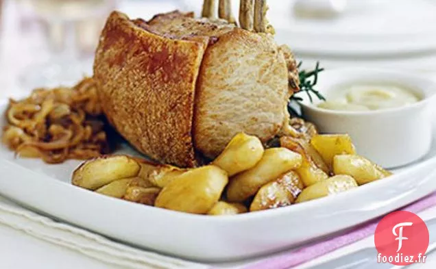 Longe De Porc Aux Pommes Rôties Et Cidre