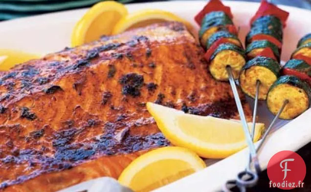 Saumon grillé à la Charmoula