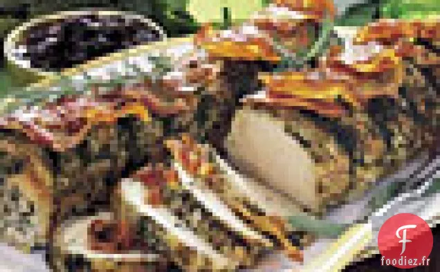 Porc Rôti à la Pancetta et aux Herbes avec Confiture de Figues