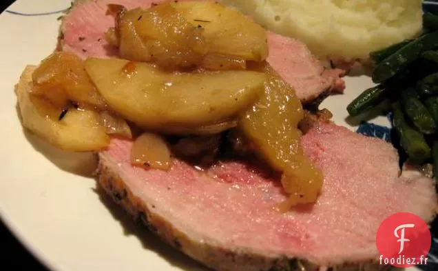 Sain et Délicieux: Rôti de Porc en Cocotte aux Pommes et Échalotes