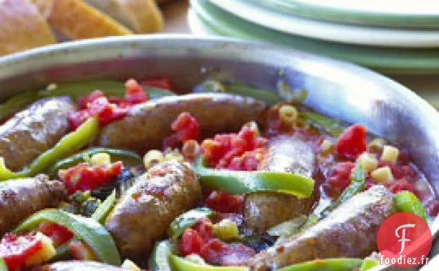 Ragoût de Saucisses et de Poivrons