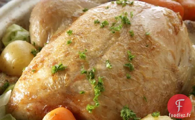 Poulet dans une casserole