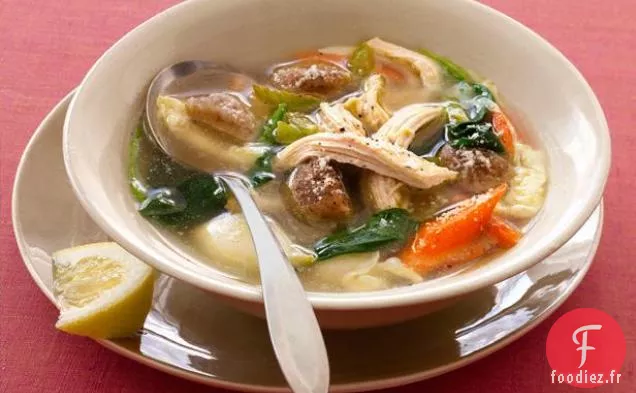 Soupe de Poulet Italienne avec