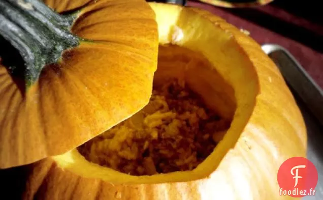 Dîner Dans Une Citrouille