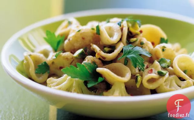 Orecchiette au Chou-fleur, Anchois et Pistaches