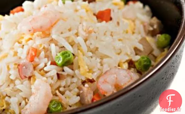 Sautés Salés aux Crevettes et aux Pêches
