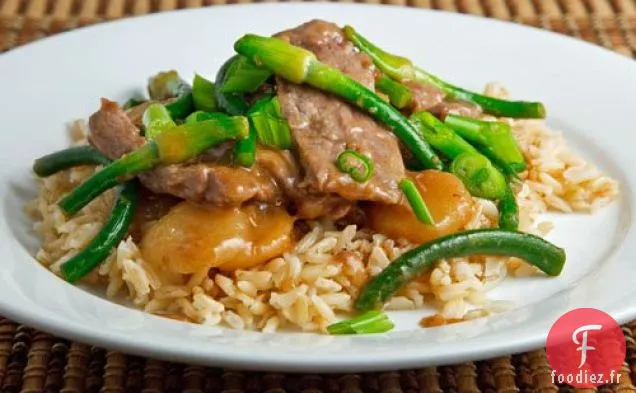 Sauté de Scape de bœuf et d'ail