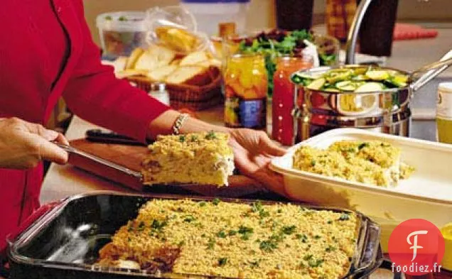 Casserole Croustillante au Poulet et au Riz