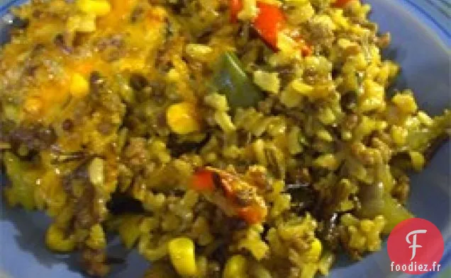 Casserole de Riz Sauvage et de Bœuf