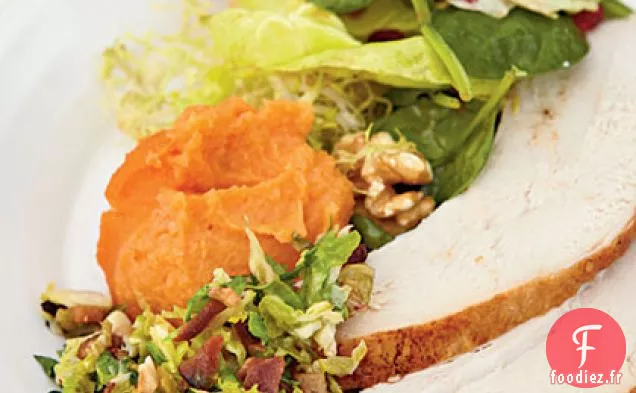 Purée d'Ignames aux Poires et Jus de Mandarine