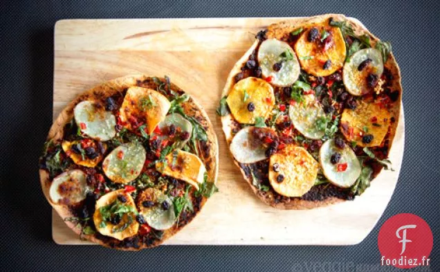 Pizza Pita aux Épices Indiennes