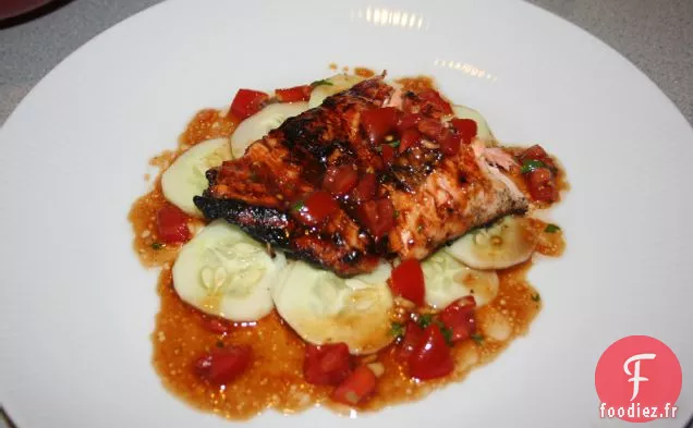 Saumon Bbq Hoisin À La Vinaigrette Asiatique