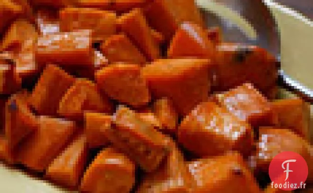 Patates Douces Glacées au Miel et au Whisky de Fleurs Sauvages