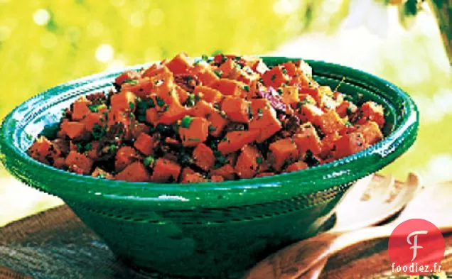 Salade De Patates Douces Avec Vinaigrette À L'Orange Et à l'érable