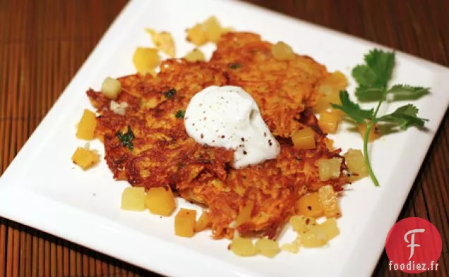 Gâteaux de Patates Douces au Chutney Mangue-Ananas