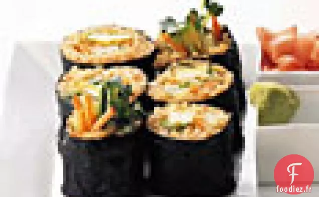 Rouleaux de Sushi de Riz Brun Végétarien