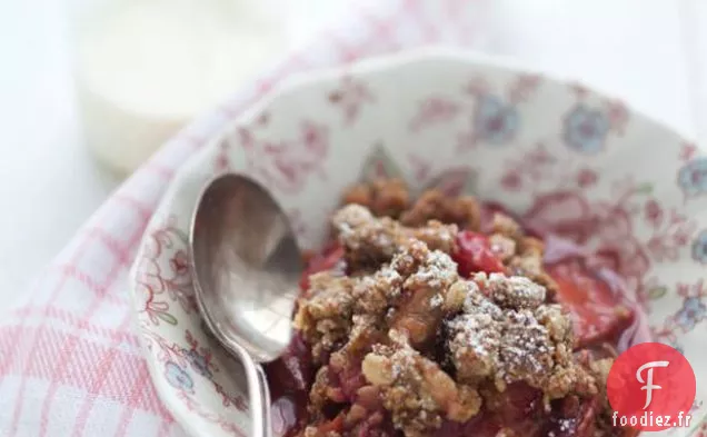 Croustillant De Prune, D'Avoine Et De Romarin sans Gluten
