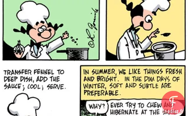 La Cuisine de Dessin Animé: Fenouil Braisé