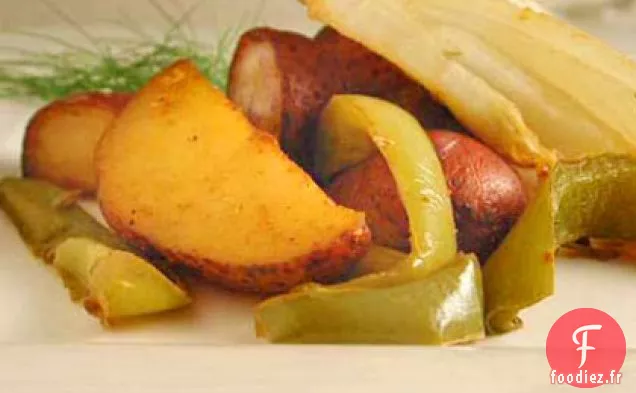 Pommes de Terre Rôties à l'Ail et Fenouil