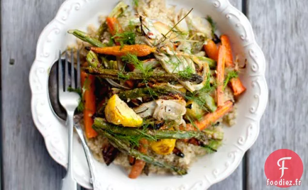 Mélange de Fenouil et Légumes rôtis Avec Quinoa