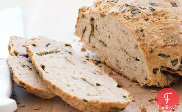 Pain à la Bière au Basilic