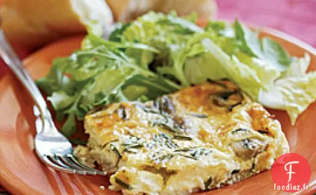 Jambon, Champignons Et Ciboulette (garniture Pour Clafoutis Salés)