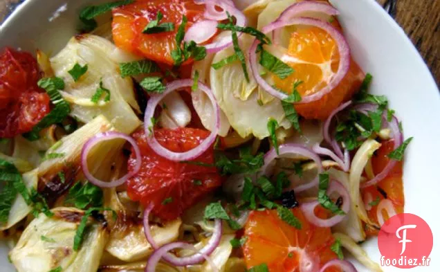 Salade De Fenouil Rôti À L'Orange Et À La Menthe