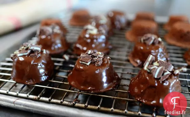 Bouchées de Brownie Au Chocolat Et à la Menthe