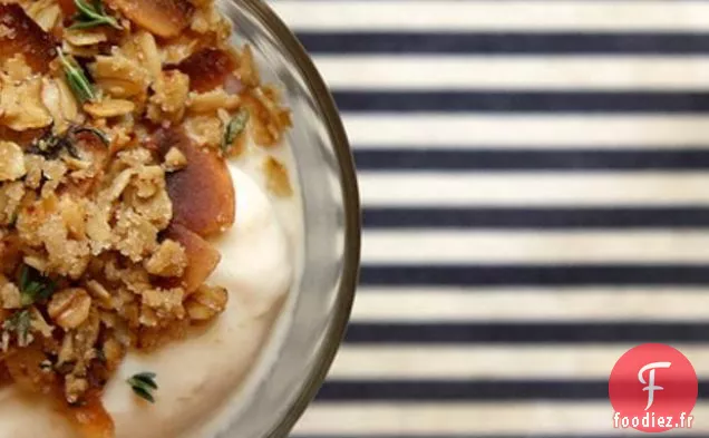 Crème De Citron Sans Produits Laitiers Avec Crumble Avoine-thym