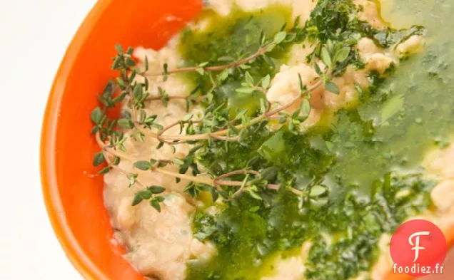 Trempette De Haricots Blancs Au Persil