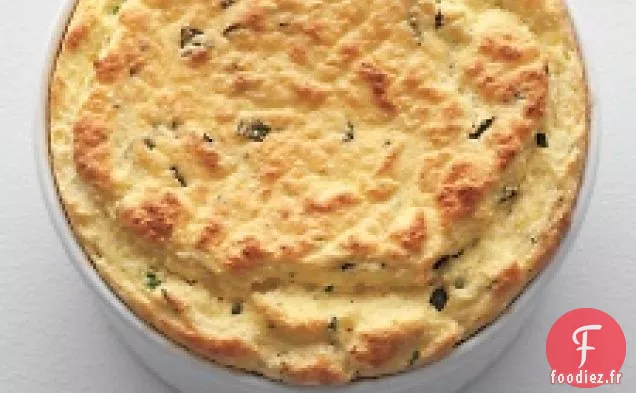 Soufflé à la Ricotta aux Herbes