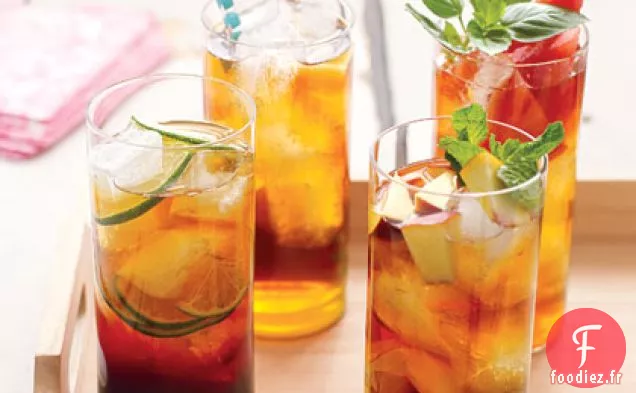 Thé Glacé à la Pêche et à la Menthe
