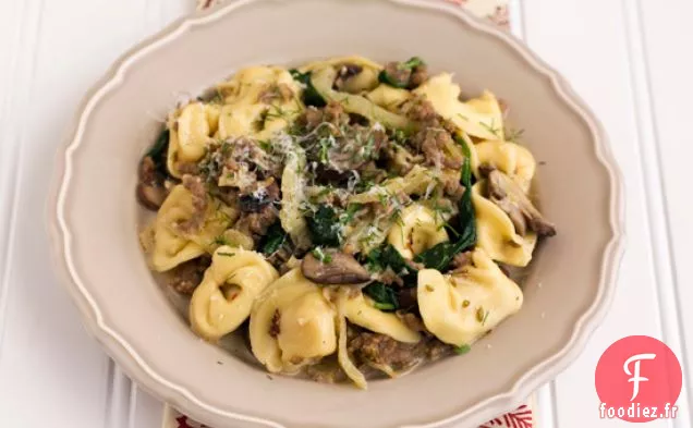 Tortellini À La Saucisse, Fenouil Et Champignons