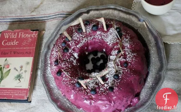 Glaçage à la Crème au Beurre aux bleuets et à la lavande