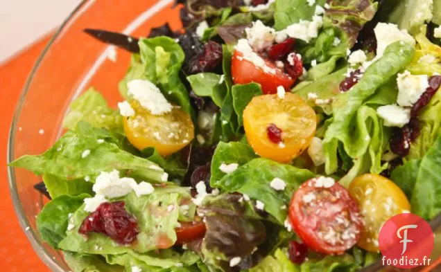 Salade De Légumes Frais À La Vinaigrette Orange-basilic