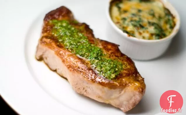 Steak À La Sauce Chimichurri À La Menthe