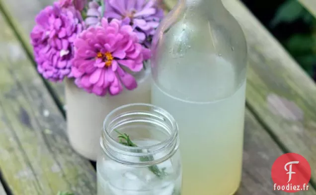 Limeade Pétillante au Romarin