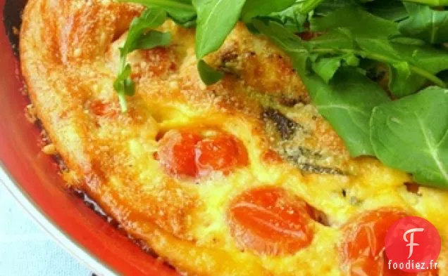 Clafoutis Tomates Cerises Et Basilic