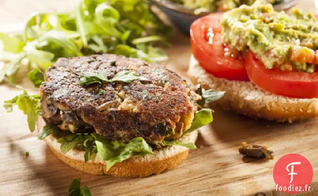 Burger de Chia Oz-ified De Bill's Avec Sauce Spéciale Açai, Maison Épicée