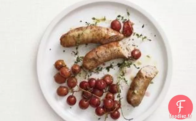 Saucisse Rôtie Et Raisins