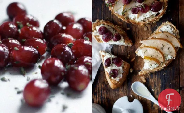 Ricotta Sur Toasts Aux Fruits Rôtis