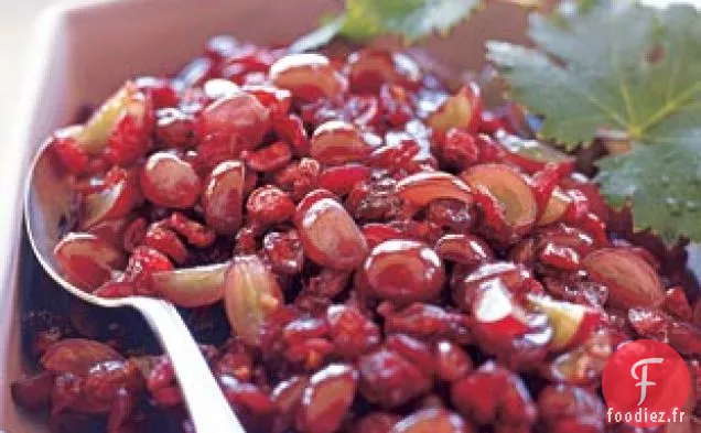 Relish Aux Canneberges Et Aux raisins Rouges