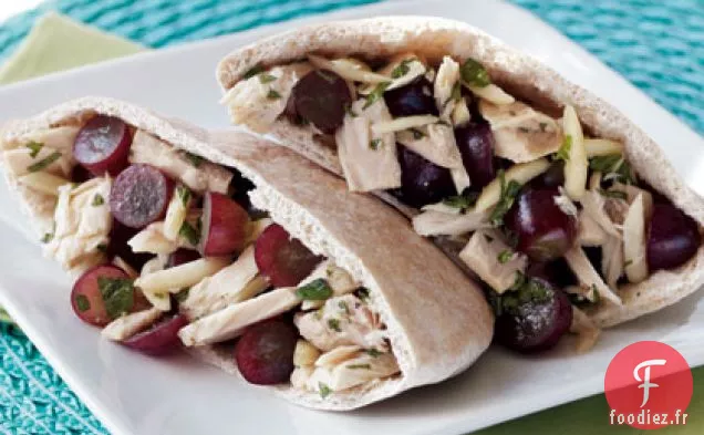 Salade Pita au Raisin Rouge et au Thon