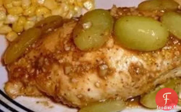 Poulet À L'Ail Et Raisins