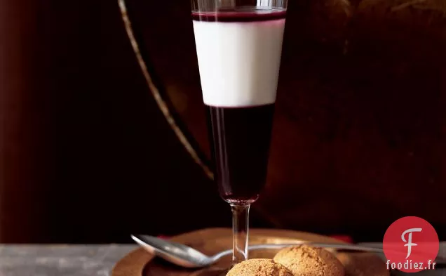 Raisin Violet Rayé et Panna Cotta Parfait